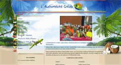 Desktop Screenshot of lauthenticite-creole.com